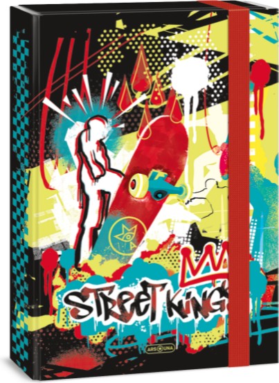 Кутия с ластик Ars Una Кутия с ластик Ars Una - За формат A4 от серията Street Kings -