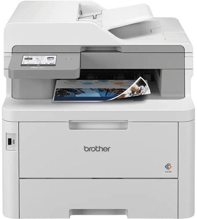 Лазерно мултифункционално устройство Brother MFC-L8340CDW Лазерно мултифункционално устройство Brother MFC-L8340CDW - Цветен принтер / копир / скенер / факс, 600 x 600 dpi, 30 pages/min, LAN, Wi-Fi, USB, А4 -