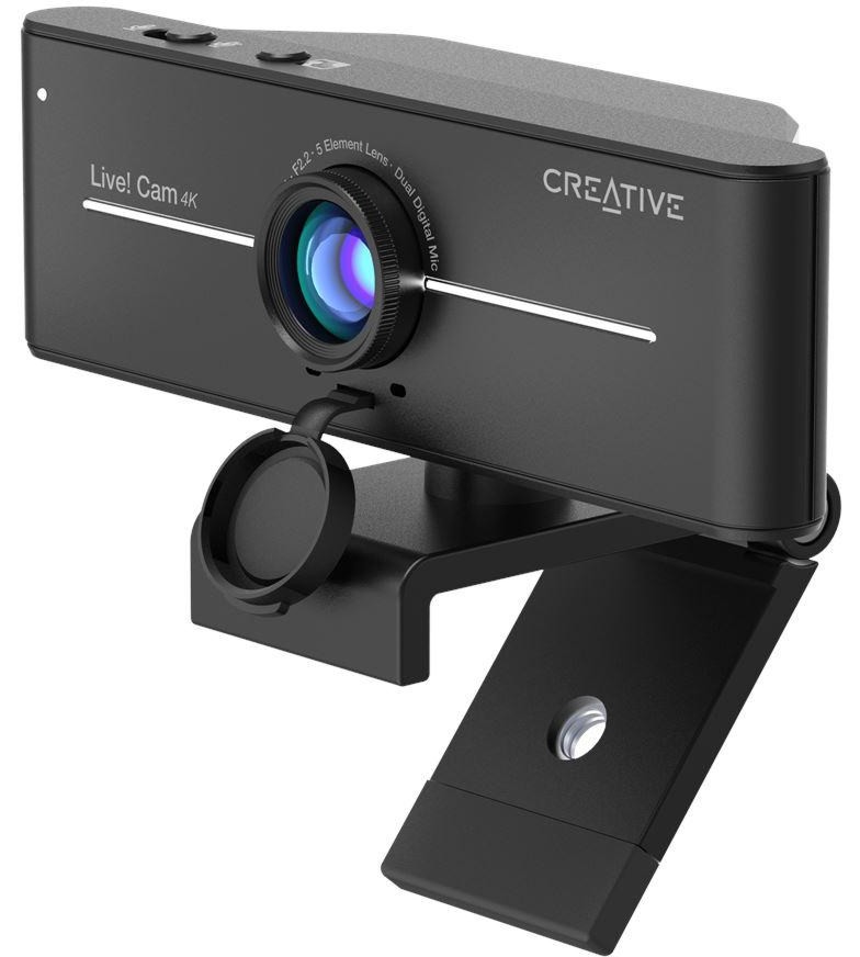 Уеб камера Creative Live! Cam Sync 4K Уеб камера Creative Live! Cam Sync 4K - С микрофон, 95°, 4K UHD (3840 x 2160), 8 MP Sony IMX, USB-A 2.0, 1.8 m кабел -