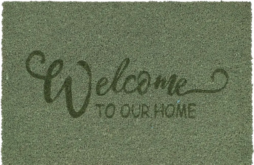 Правоъгълна изтривалка Esschert Design Welcome to our home Правоъгълна изтривалка Esschert Design Welcome to our home - 60 / 40 / 1.5 cm от серията Best for Boots -