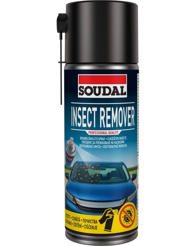 Спрей за почистване на насекоми Soudal Insect Remover Спрей за почистване на насекоми Soudal Insect Remover - 400 ml -