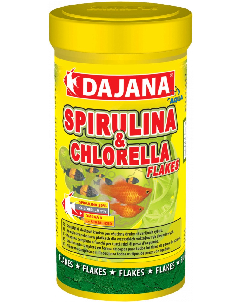    DAJANA PET Spirulina & Chlorella Flakes - 100 g - 