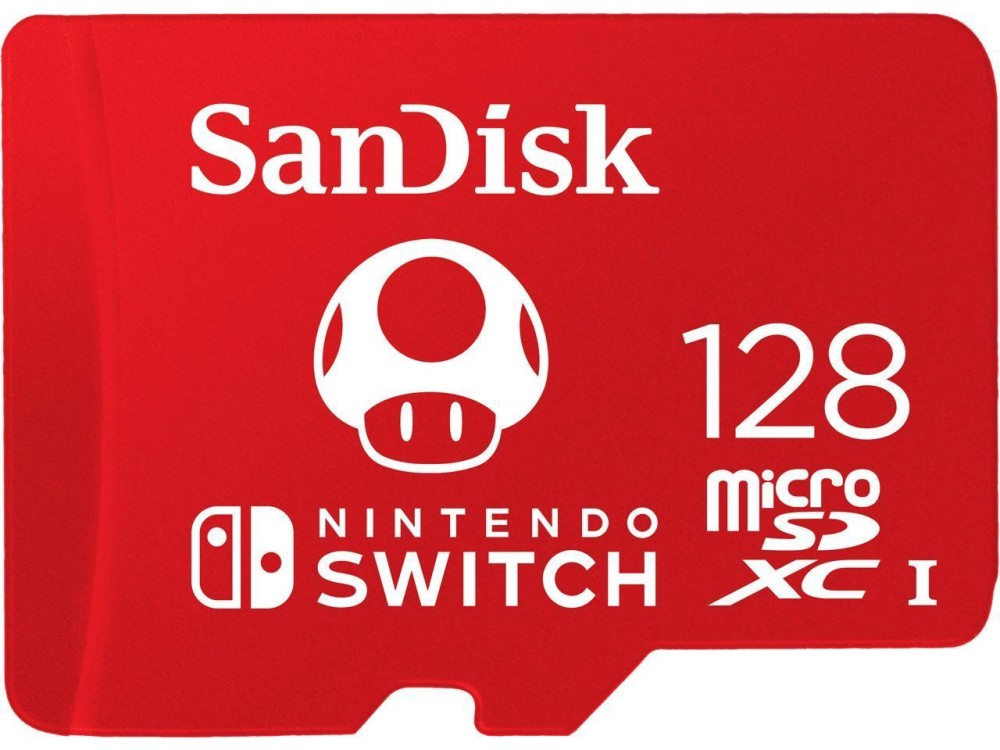 Micro SDXC карта памет 128 GB SanDisk Nintendo Switch Micro SDXC карта памет 128 GB SanDisk Nintendo Switch - Class 10, UHS-I -