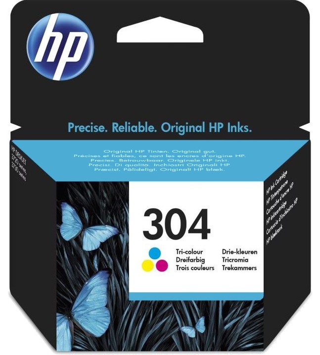Касета с мастило за принтер HP 304 Color Касета с мастило за принтер HP 304 Color - 100 страници -