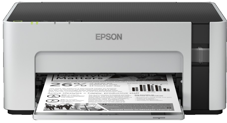 ���������� ��������������� ������� Epson EcoTank M1120 - 1440 x 720 dpi, 32 pages/min, USB, Wi-Fi Direct, A4, ���������� ����� - 