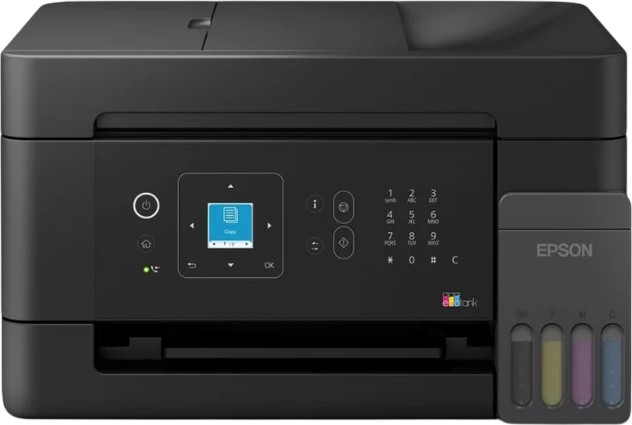 Мултифункционално мастиленоструйно устройство Epson EcoTank L5390 Мултифункционално мастиленоструйно устройство Epson EcoTank L5390 - Цветен принтер / копир / скенер, 5760 x 1440 dpi, 33 pages/min, USB, Wi-Fi, А4, двустранен печат -