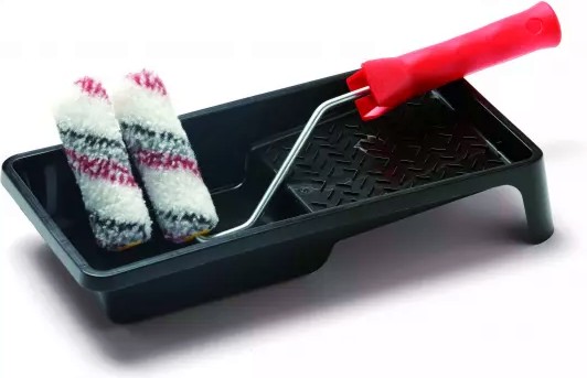 Комплект бояджийски валяк и ваничка за боядисване Schuller Silverline HK-R Комплект бояджийски валяк и ваничка за боядисване Schuller Silverline HK-R - С 2 ролки с дължина 100 mm и дебелина 12 mm -