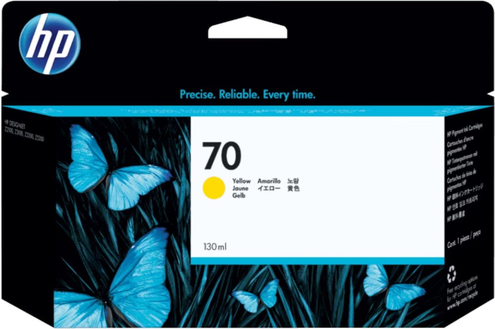      HP 70 Yellow - 130 ml - 