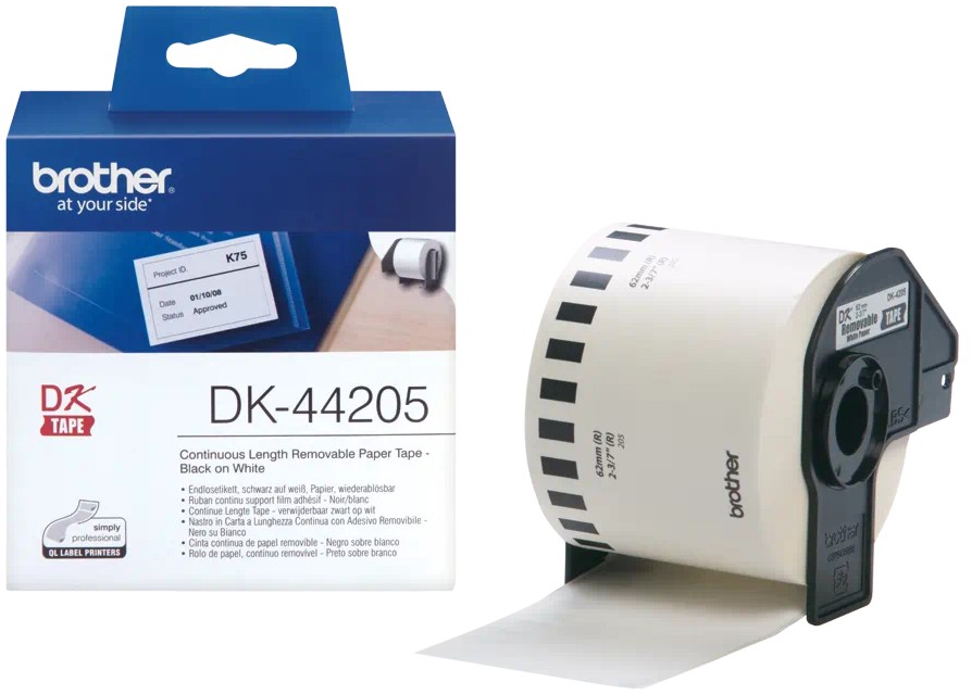 Лента за етикетни принтери Brother DK-44205 Лента за етикетни принтери Brother DK-44205 - 6.2 x 3048 cm -