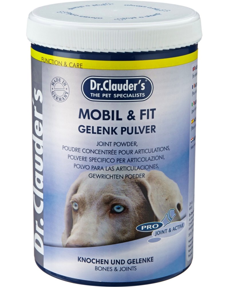 Хранителна добавка за здрави стави за кучета Dr.Clauder's Mobil & Fit Joint Powder Хранителна добавка за здрави стави за кучета Dr.Clauder's Mobil & Fit Joint Powder - 500 g - продукт