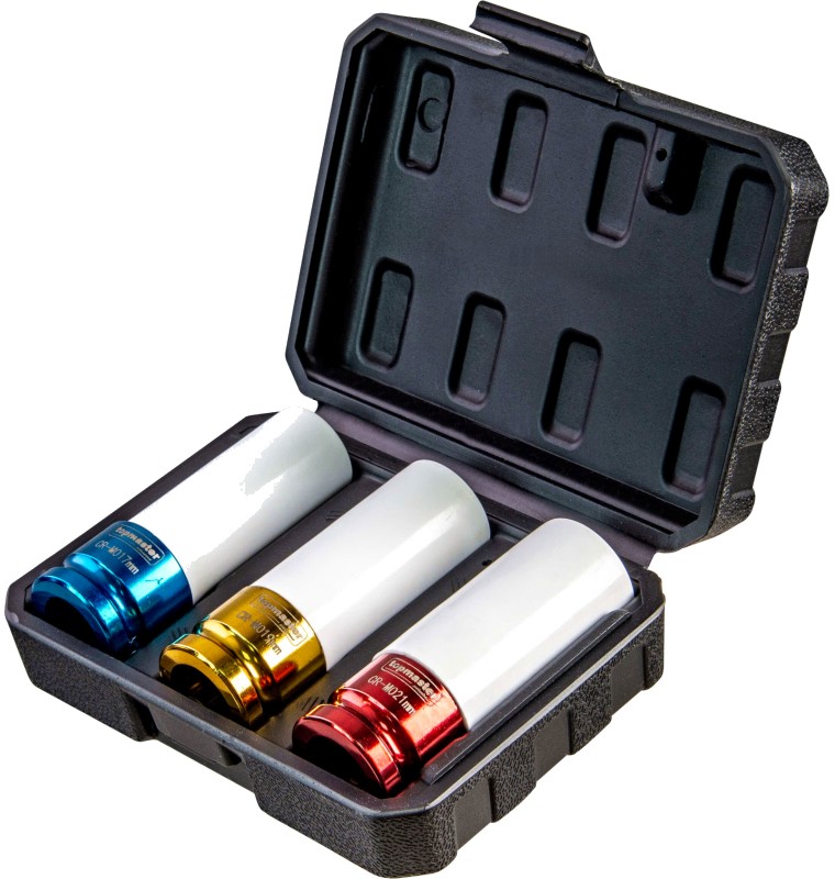 Ударни вложки 1/2" Topmaster Cr-Mo Ударни вложки 1/2" Topmaster Cr-Mo - 3 броя с диаметър ∅ 17 - 21 mm -