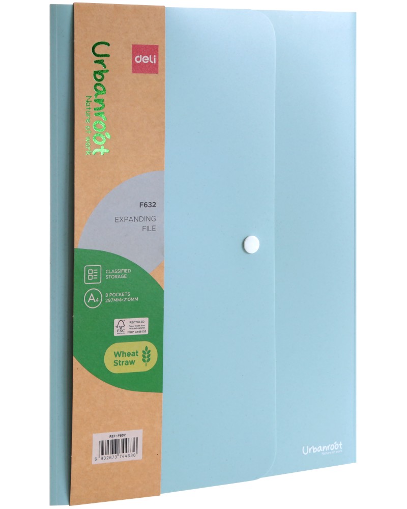 ����� � 8 ��������� Deli EF632 - �� ������ A4 �� ������� Urbanroot - 