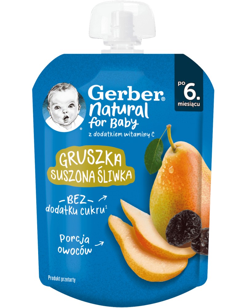        Nestle Gerber Natural for Baby - 80 g,  6+  - 