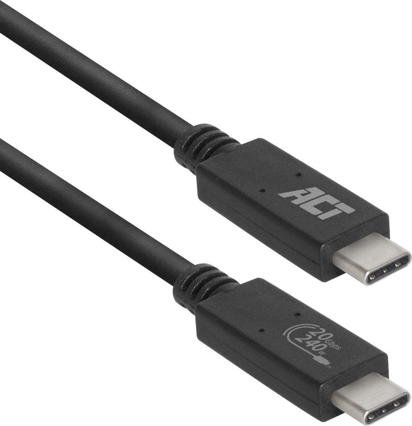 USB-C male  USB-C male ACT - 1 m, 20 Gbit/s, Thunderbolt 3  - 