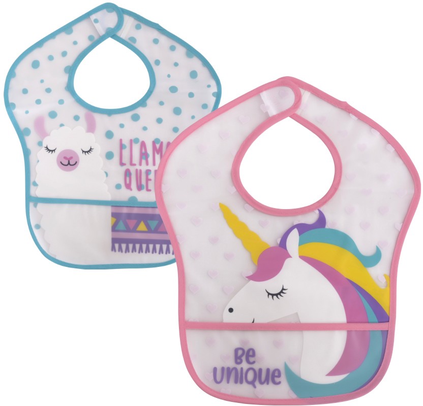 Лигавници с джоб Baby Care Girl Лигавници с джоб Baby Care Girl - 2 броя, за 6+ месеца - продукт