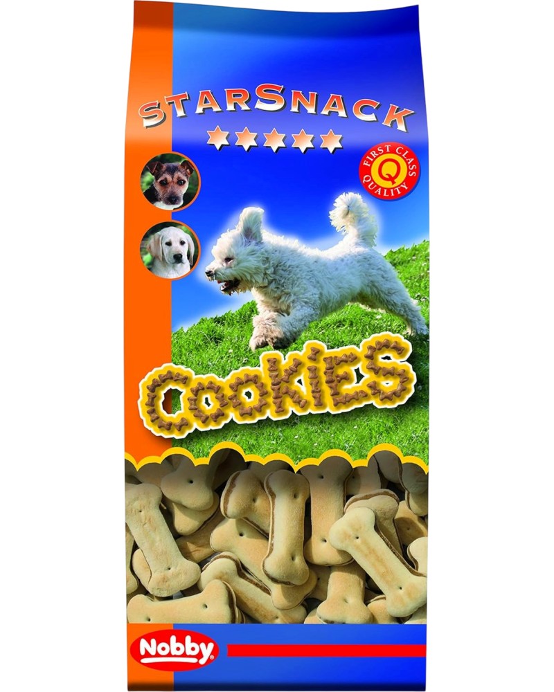 Бисквити за кучета Nobby Cookies Duo Bones Бисквити за кучета Nobby Cookies Duo Bones - 10 kg, от серията StarSnack - храна