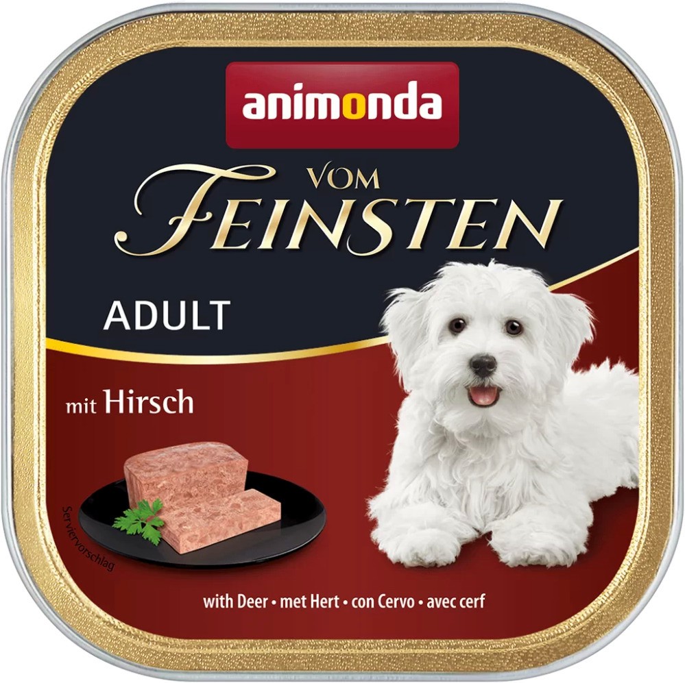 Пастет за кучета Animonda Vom Feinsten Adult Пастет за кучета Animonda Vom Feinsten Adult - 150 g, с еленско, от 1 до 6 години - храна
