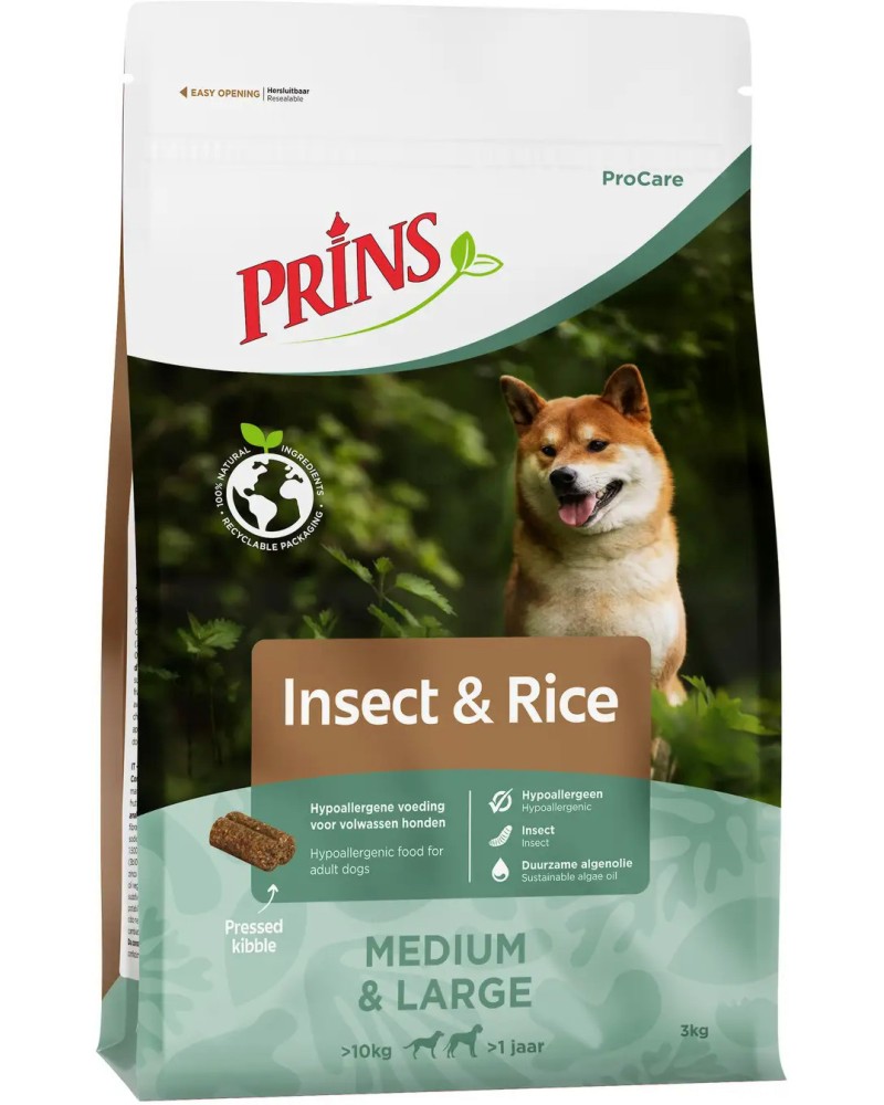 ��������� ���� ����� �� ������������ ������ Prins Hypoallergenic - 3 ÷ 20 kg, � �������� � ����, �� ������� ProCare, � ����� ������� - �����