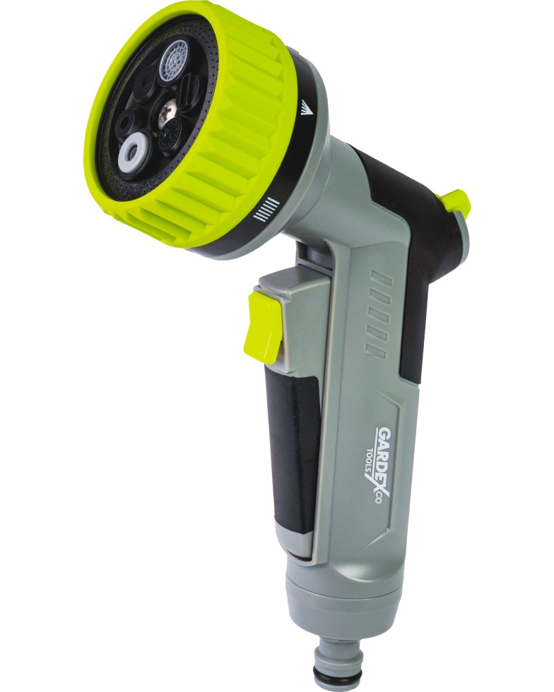 Пистолет за поливане с 6 функции Gardex Typhoon Trigger Пистолет за поливане с 6 функции Gardex Typhoon Trigger -