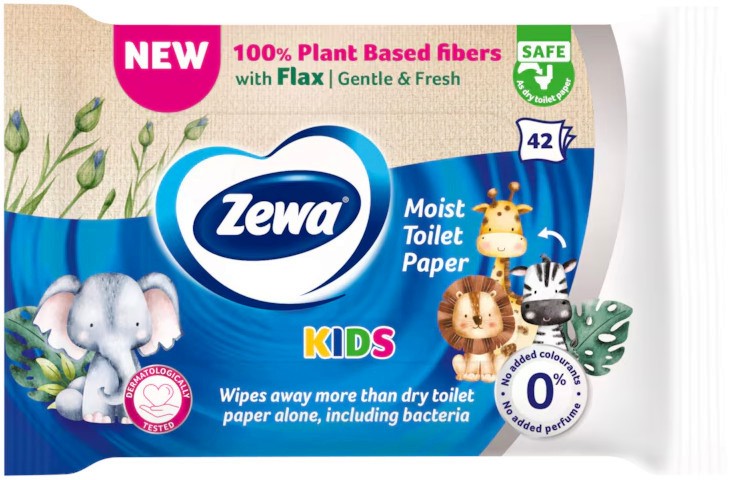 ������ �������� ������ Zewa Kids - 42 � 80 ����, �� ���� - ����� ��������