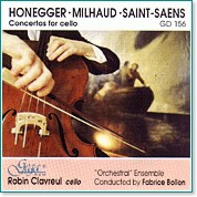 Robin Clavreul - 3 Concertos for cello - 