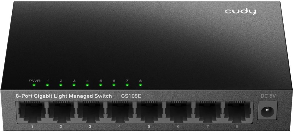 Суич Cudy GS108E Суич Cudy GS108E - 8 x Gigabit RJ45, 16 Gbps -