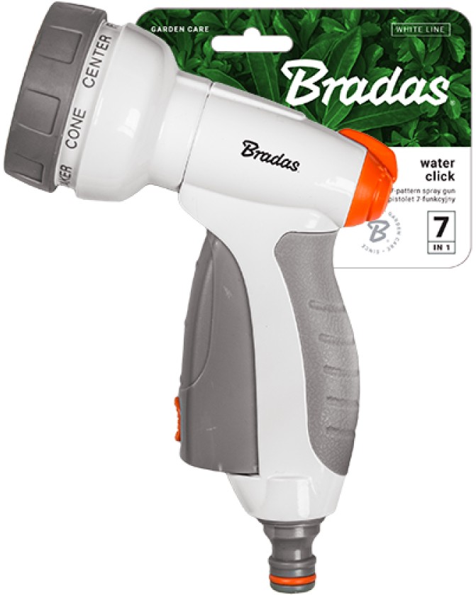Пистолет за поливане със 7 функции Bradas Water Click Пистолет за поливане със 7 функции Bradas Water Click - От серията White Line -