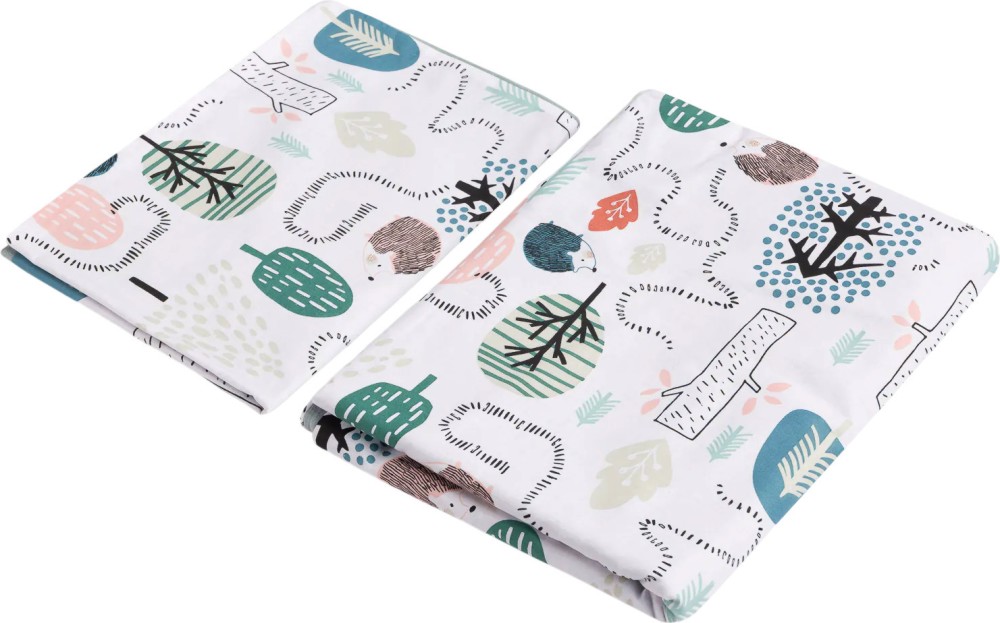 Бебешки спален комплект 2 части Sensillo Hedgehogs Emerald Бебешки спален комплект 2 части Sensillo Hedgehogs Emerald - За матрак с размери 60 x 120 и 70 x 140 cm - продукт