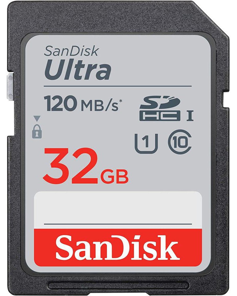 SDHC карта памет 32 GB SanDisk - Class 10, U1 от серията Ultra - 