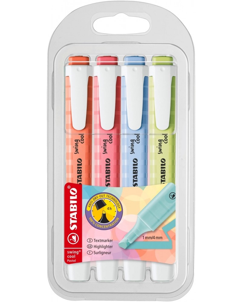   Stabilo Swing Cool Pastel - 4  - 