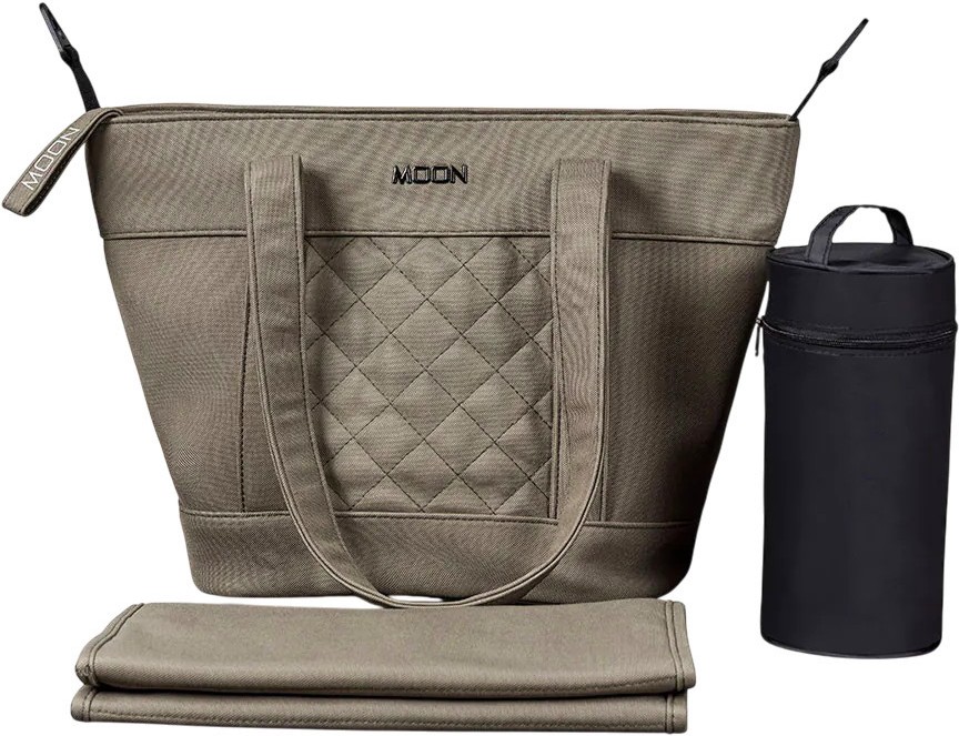 Чанта за бебешка количка Moon V-Shape Чанта за бебешка количка Moon V-Shape - С подложка за преповиване и термобокс - чанта