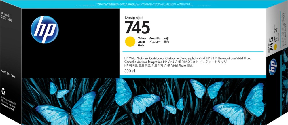      HP 745 Yellow - 300 ml - 
