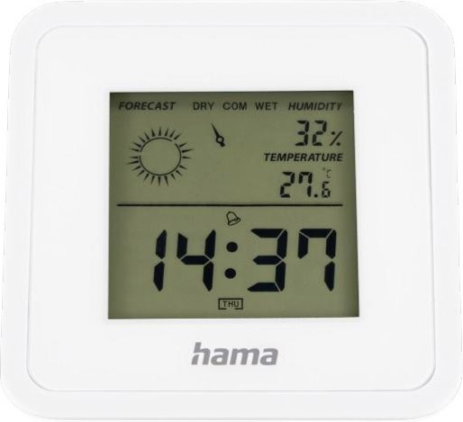 Термометър с часовник и хигрометър Hama Borneo Термометър с часовник и хигрометър Hama Borneo - продукт