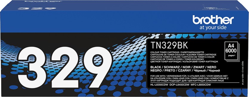 Тонер касета Brother TN-329BK Black Тонер касета Brother TN-329BK Black - 6000 страници -