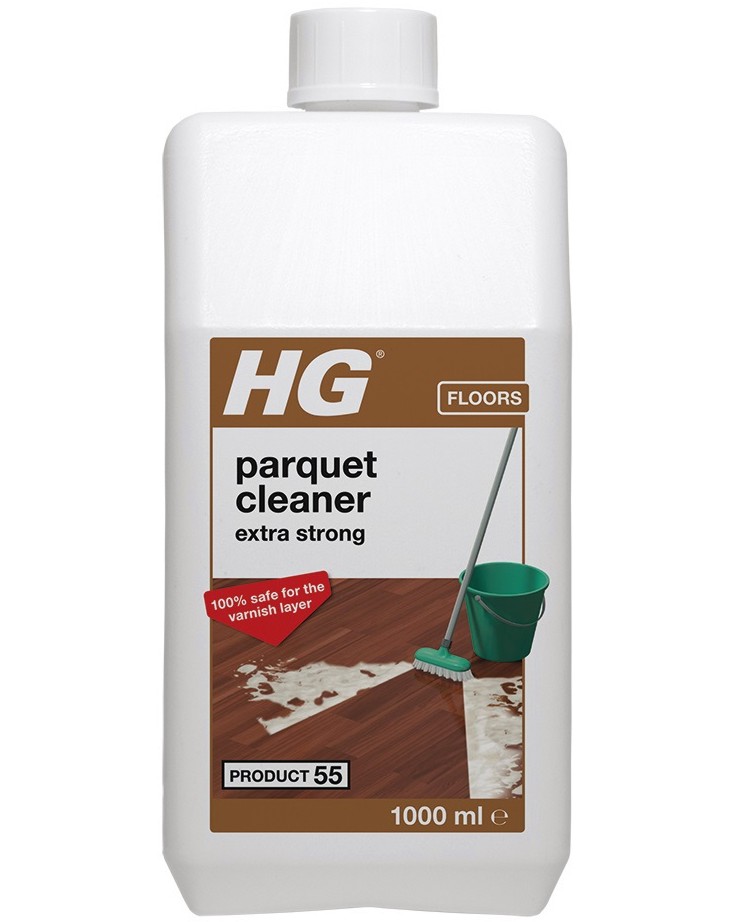 Почистващ препарат за паркет HG 210 Почистващ препарат за паркет HG 210 - 1 l, за упорити замърсявания и гланцови покрития - почистващ препарат