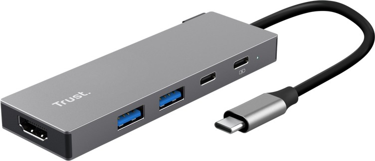 Докинг станция USB-C TRUST Dalyx Докинг станция USB-C TRUST Dalyx - 5 порта -