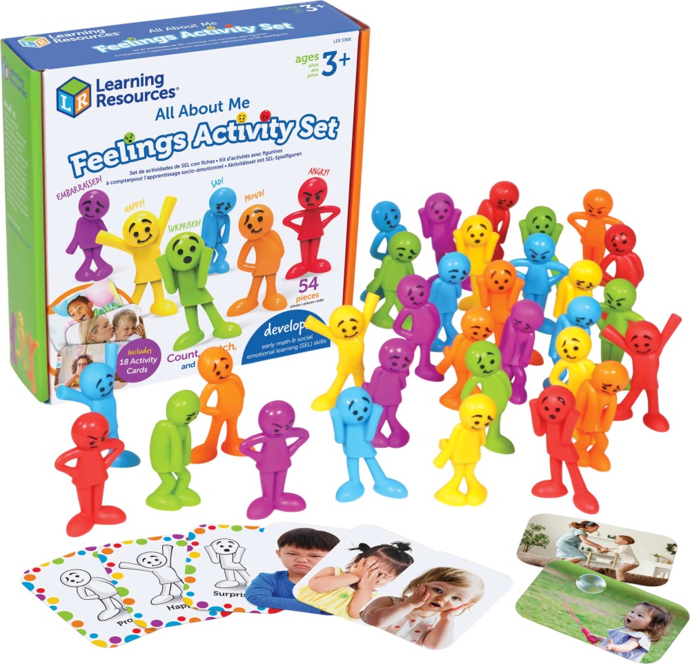 Човечета Емоции Learning Resources Човечета Емоции Learning Resources - С включени карти - играчка