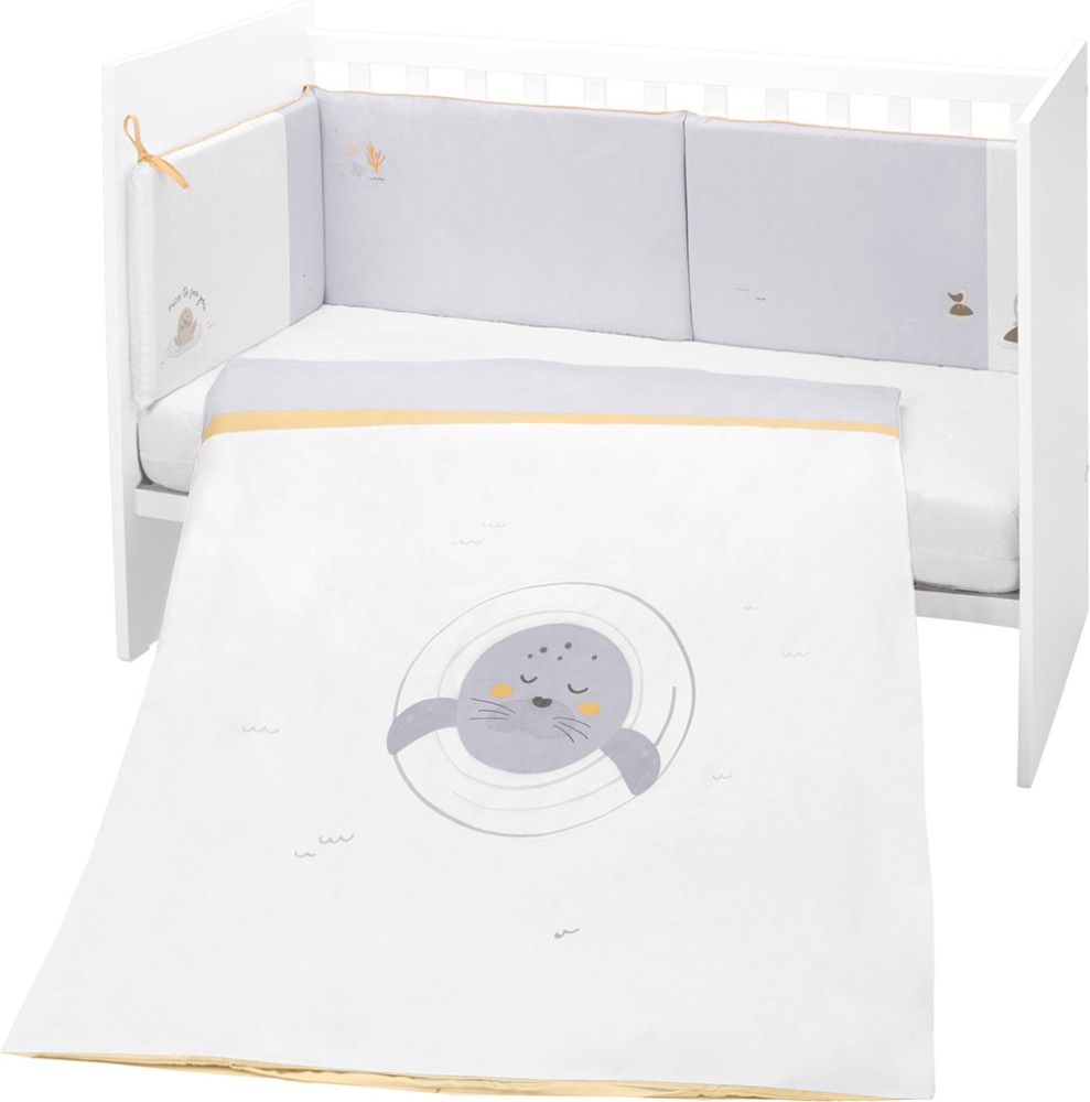 ������� ������ �������� 3 ����� � ��������� Kikka Boo EU Style - �� ����� 60 x 120 cm, �� ����������  Seally Me - �������