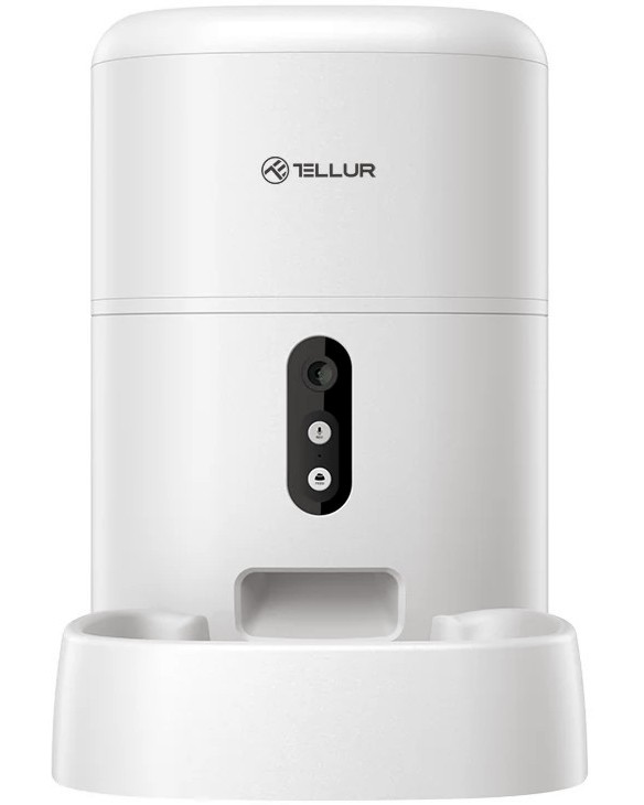 Автоматичен Wi-Fi диспенсър за суха храна за кучета и котки Tellur Автоматичен Wi-Fi диспенсър за суха храна за кучета и котки Tellur - 4 l - продукт