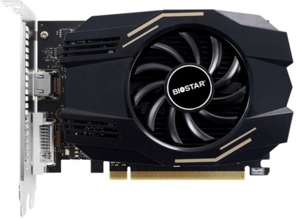 ����� ����� BIOSTAR GeForce RTX 1030 - 4 GB, GDDR4, 64 bit, Single Fan - 