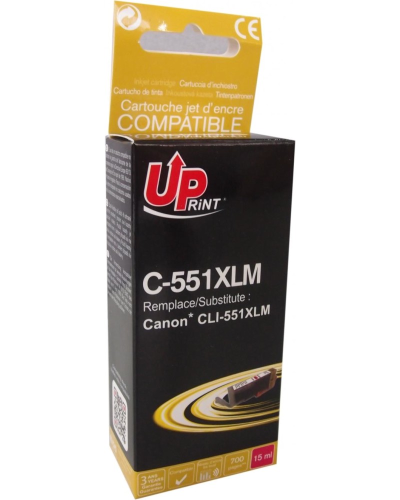 Касета с мастило за принтер UPrint C-551XL Magenta Касета с мастило за принтер UPrint C-551XL Magenta - 700 страници -