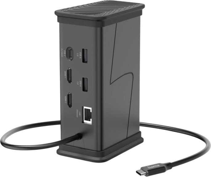 Докинг станция USB-C Hama Connect2Office Докинг станция USB-C Hama Connect2Office - 9 порта -