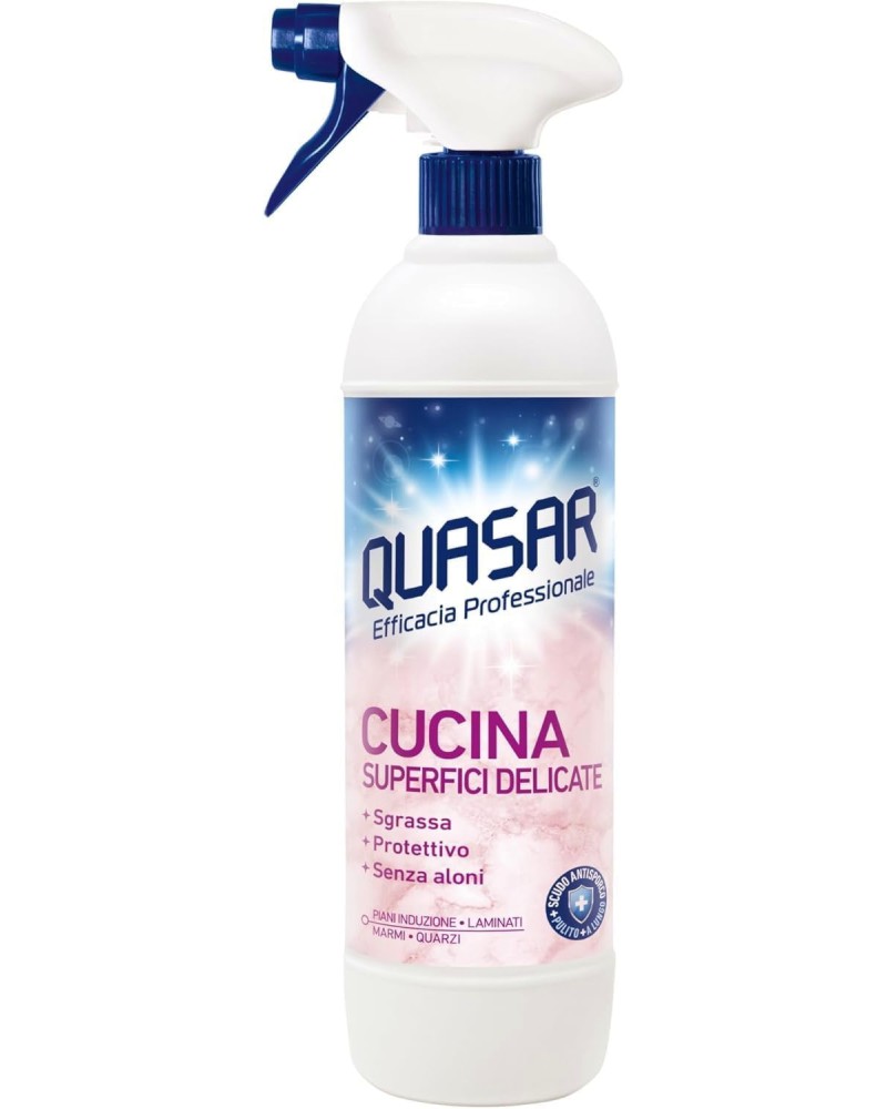 Препарат за деликатни повърхности Quasar Cucina Препарат за деликатни повърхности Quasar Cucina - 580 ml - почистващ препарат