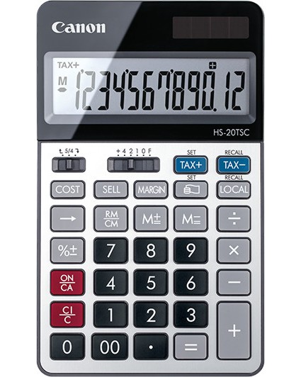 Настолен калкулатор 12 разряда Canon HS-20TSCDBL Настолен калкулатор 12 разряда Canon HS-20TSCDBL -