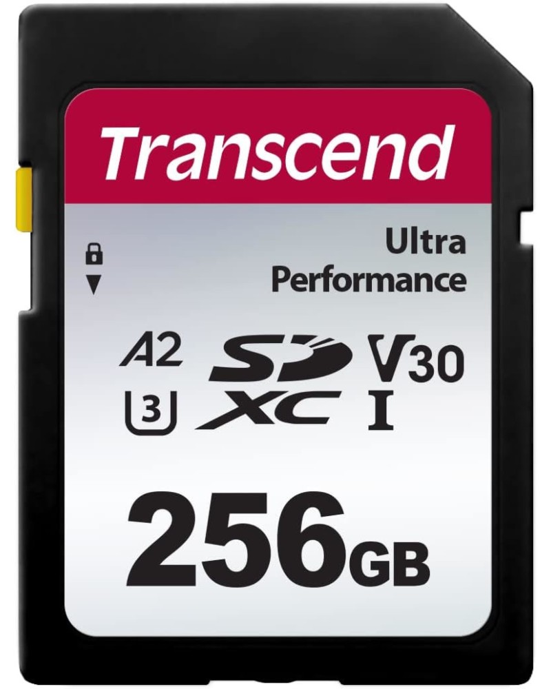 SDXC   256 GB Transcend SDC340S - A2 performance, UHS-I U3, V30 - 