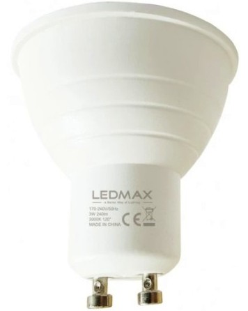 LED  LEDMAX GU10 3 W 3000K - 