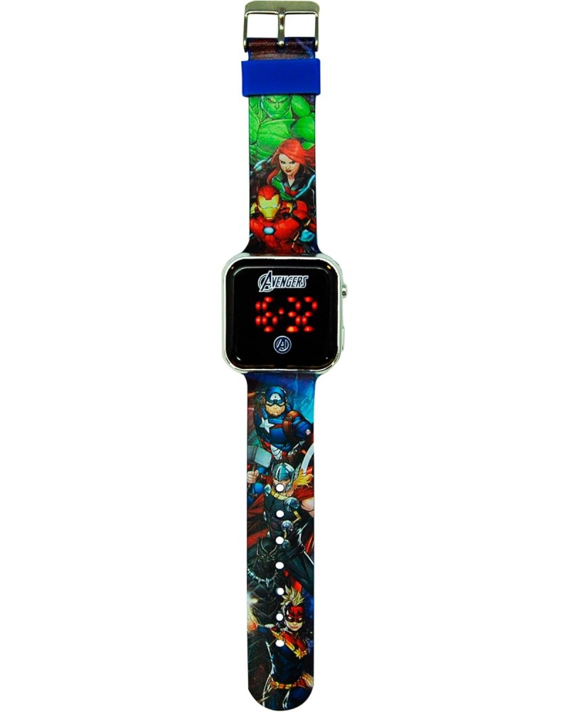 Детски ръчен LED часовник Kids Licensing Avengers Детски ръчен LED часовник Kids Licensing Avengers - На тема Отмъстителите -