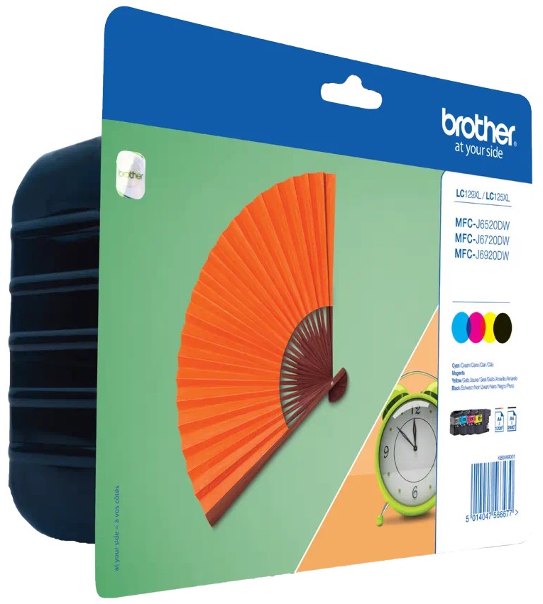   Brother C, Y, M, BK - 2400  Black, 1200  Cyan / Yellow / Magenta - 