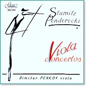 Димитър Пенков - Viola concertos - Stamitz & Penderecki - албум