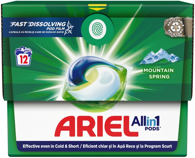    Ariel Mountain Spring All in 1 Pods - 12 ÷ 76  -  